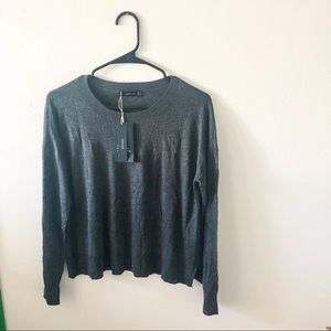 NWT Zara Gray crewneck pullover sweater